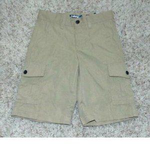 Boys Cargo Shorts 8 Adjustable Waist Tony Hawk Gray Ripstop Flat Loose Fit